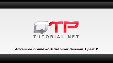 Advanced QTP tutorial-Advanced Automation Frameworks Part 2 (Keyword Driven, VBscript)