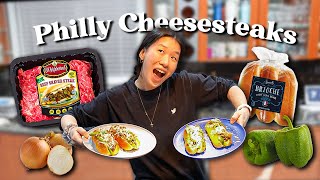 Let's make Philly Cheesesteaks for dinner! Fast and EASY!