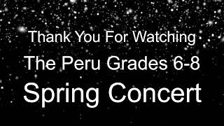 Peru Middle School Concert, Spring 2024