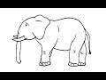 How to Draw An Elephant / Easy for Beginners