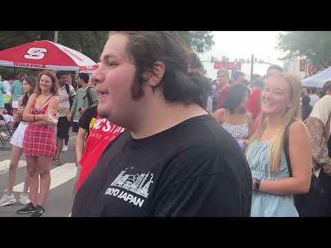 verbal martial artist Quelle the Prophet performs "Bounce Pass" at NC State's Packapalooza '22