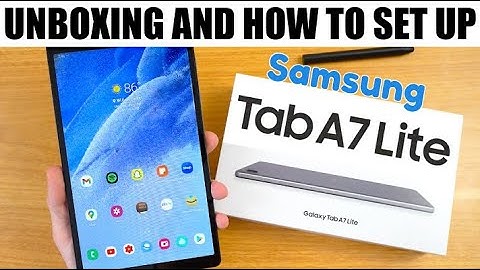 SAMSUNG GALAXY TAB A7 LITE UNBOXING AND SET UP | GRACIE AND FAMILY