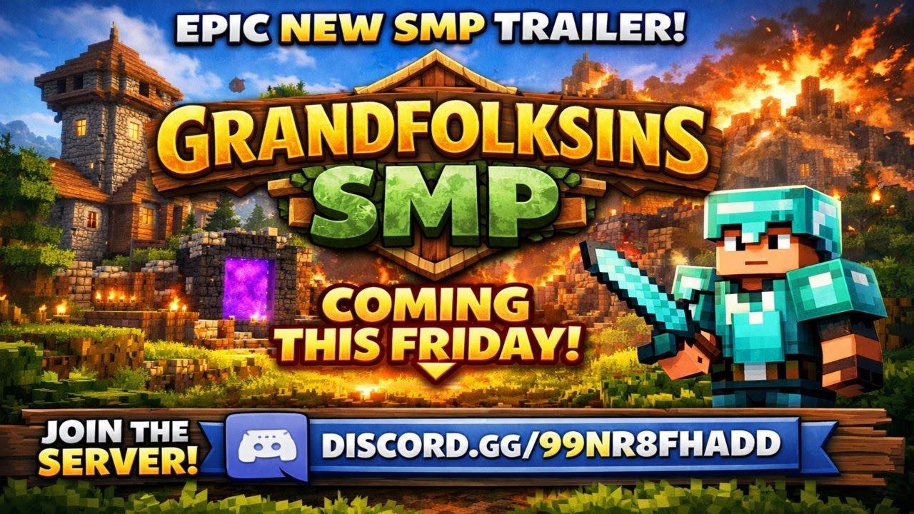 GRANDFOLKSINS SMP 🔥 | OFFICIAL TRAILER (Releasing Friday!)