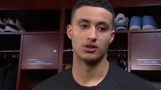 Kyle Kuzma Postgame Interview / LA Lakers vs Mavericks