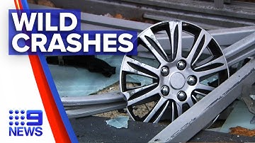 Multiple wild crashes across Sydney | 9 News Australia