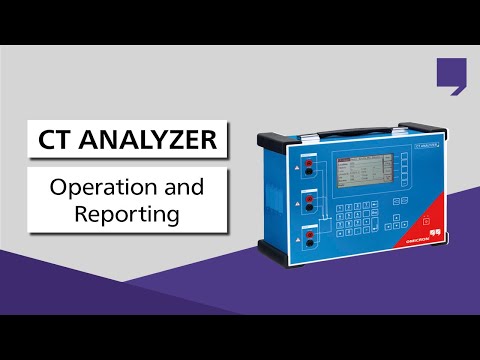 CT Analyzer - operation and reporting