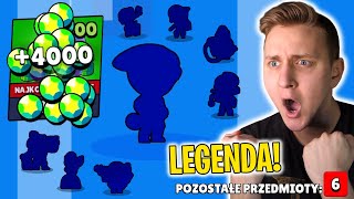 MEGA BOX OPENING za 4000 GEMÓW! JEST LEGENDA! *WYDALIŚMY 1000 ZŁ na BRAWL STARS!*