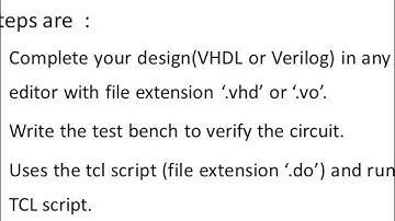 TCL FOR MODELSIM SIMULATION ANEESH RAVEENDRAN