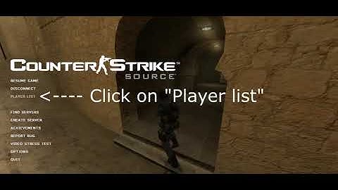 How to mute another player in Counter Strike: Source