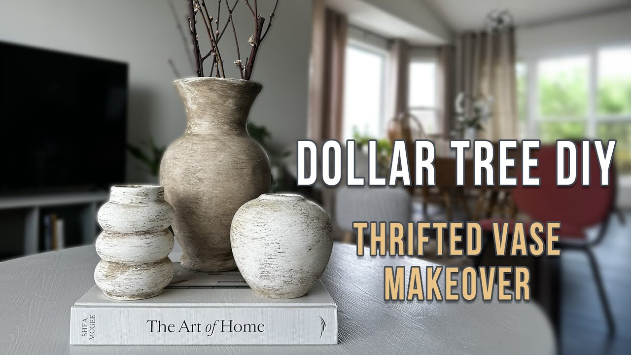 $1 Dollar Tree DIY Vase Makeover | Thrifted Decor Transformation You’ll Love!