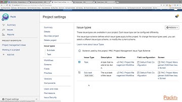 JIRA Administration - Getting Started with JIRA : Issue Types Scheme | packtpub.com