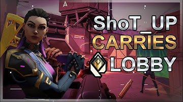 IMT ShoT_UP HARD CARRIES IN VALORANT RADIANT LOBBY