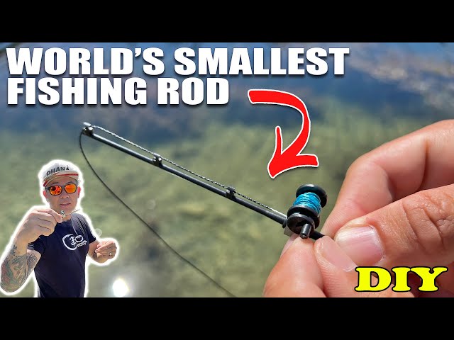 DIY World's SMALLEST Fishing Rod 