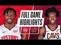 PISTONS at CAVALIERS | FULL GAME HIGHLIGHTS | January 27, 2021