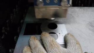 Laser Cutting on 2mm aluminum with 4 meters per minute with Maxphotonics CW fiber laser.