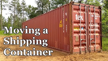 Moving a Shipping Container with a Skid Steer