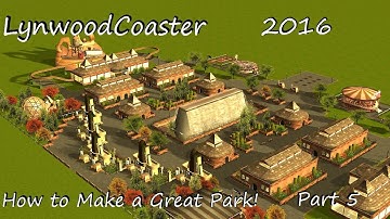 RCT3 How to make a good park (Tutorial | No Custom Scenery) Part 5 - Monorail .3