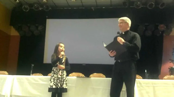 Anna Berridge & Father Dave Singing at Youth Summit