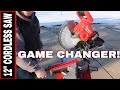 MILWAUKEE M18 FUEL DUAL-BEVEL 12" MITER SAW REVIEW!  1 BATTERY CUTTING CHALLENGE!