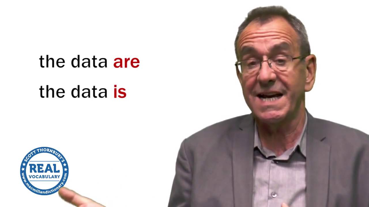 Real Vocabulary Is data Singular Or Plural YouTube