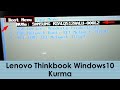 Lenovo Thinkbook Windows10 Kurma