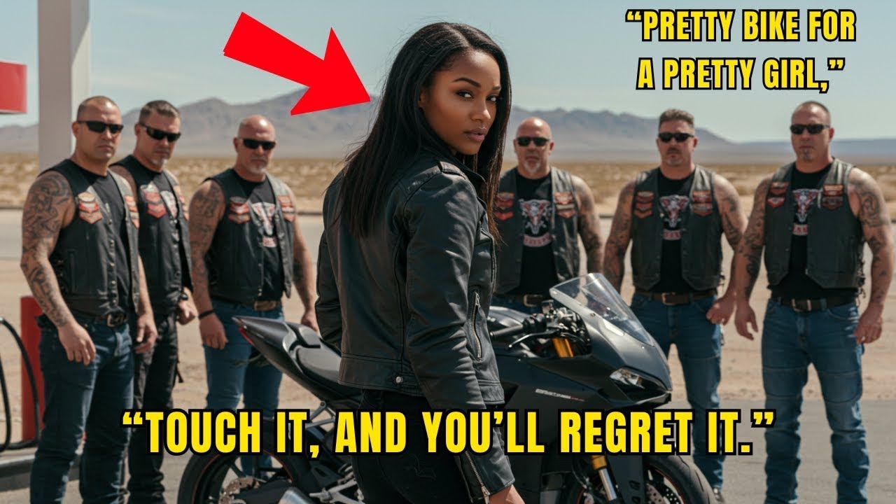 Outlaw Bikers Pick The WRONG Female At A Desert Gas Stop   Regretting She’s a Navy SEAL