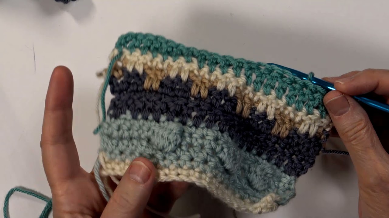 Annies Striped Afghan Club Opening Box Five and Demo Stitching