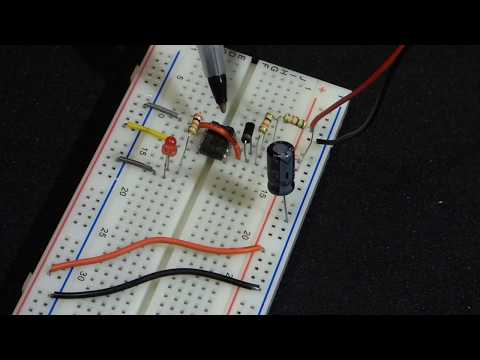 555 Timer Electronics Astable Mode Circuit Step By Step Build Demonstration By Electronzap Youtube