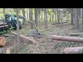 wood loading, winch