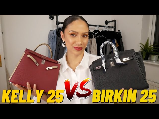 Hermes Birkin 25 VS Kelly 25 DETAILED REVIEW - what fits inside