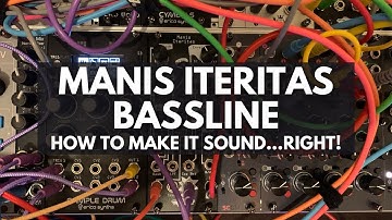 Manis Iteritas as bassline - Quick tip