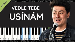 Mirai - Vedle tebe usínám (piano tutorial | klavír | akordy | noty | české písničky)