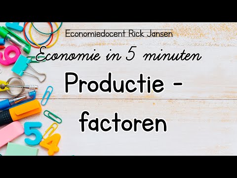 Video: Welke van de volgende somt de vier productiefactoren op?