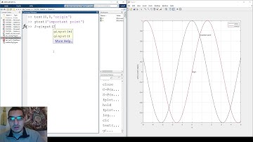 Introduction to Matlab in Arabic | 11 Plots - Adding text and extracting data