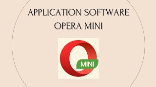 application software opera mini #pengantarilmukomputer #kuliah screenshot 4