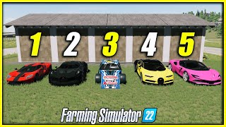 THE WORLD'S FASTEST CARS IN ACTION😱┃I HAD TO HIT THE GOOD CARS😍┃WHAT'S IN THE GARAGES❓┃ FS 22 screenshot 5