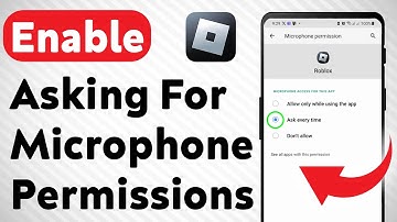 How To Enable Asking For Microphone Permissions On Roblox (Updated)