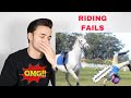 EQUESTRIAN REACTS TO HORSE FALLS AND FAILS