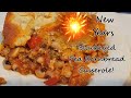 New Year Blackeye Pea Cornbread Casserole//Wilted Greens