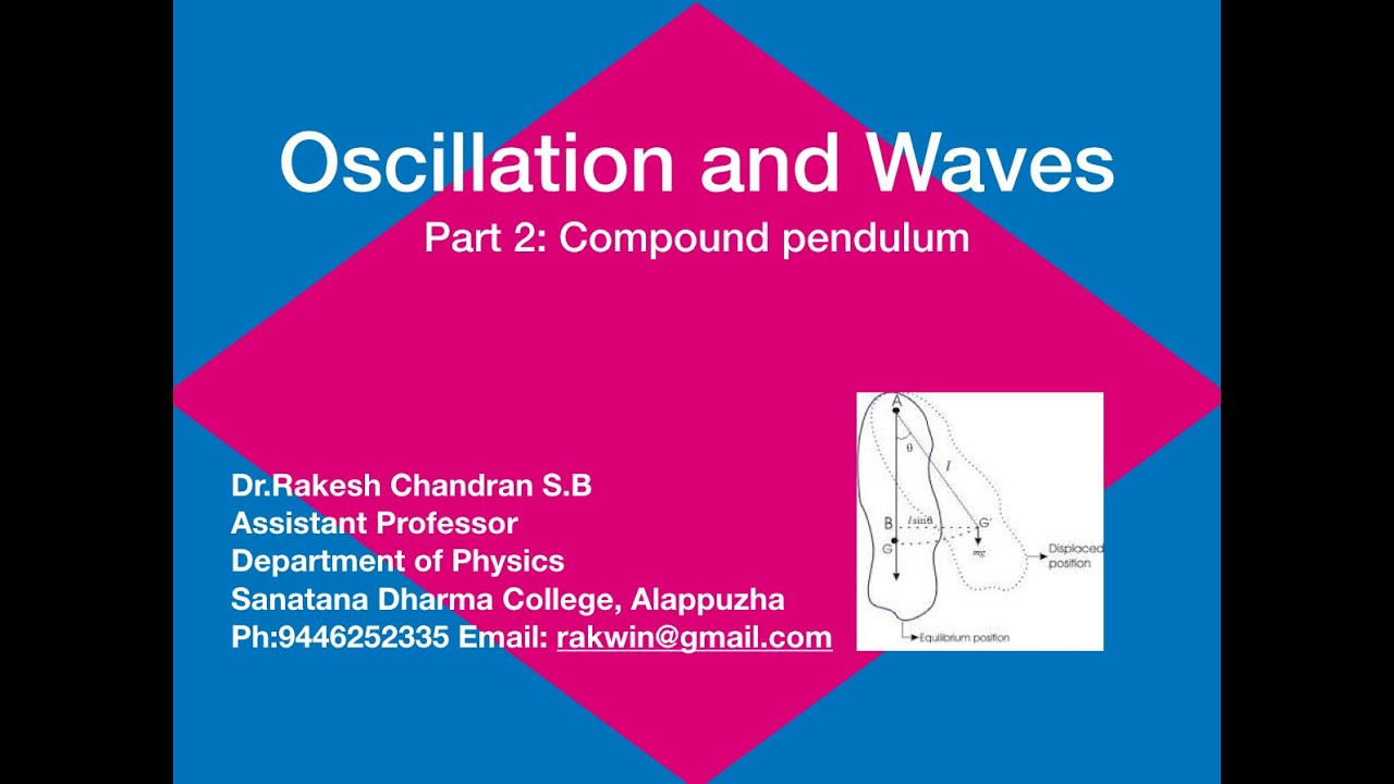 Oscillations and Waves Part 2Example of harmonic oscillator Compound