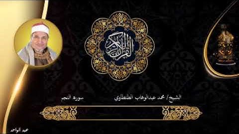 سورة النجم الشيخ محمد عبدالوهاب الطنطاوي