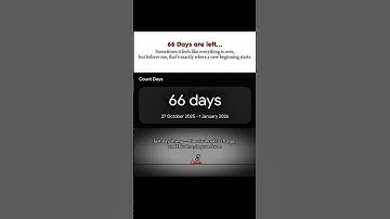 66 Days left, time is about to change, and this time, in your favor. #shorts #motivation #success