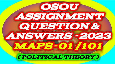 MAPS-01/101 All Assignment Question And Answer 2023#knowledge_for_all #osou #osou_assingment_answer