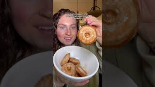 making mini donut pancakes! #donuts