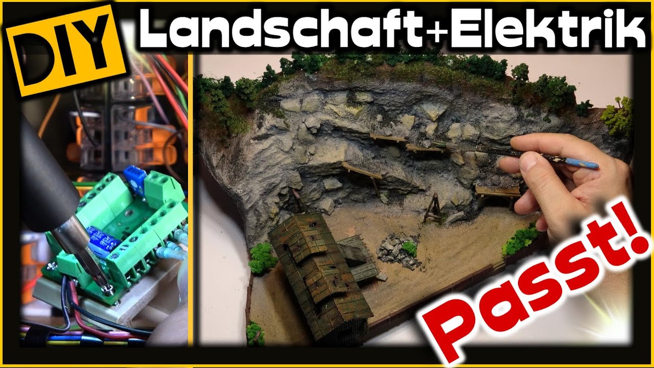 Modellbahn-Diorama - Der Steinbruch ist fertig 🚂 [