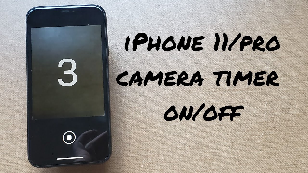 iPhone camera timer on/off - YouTube