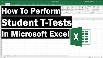 How To Perform T-Tests In Microsoft Excel