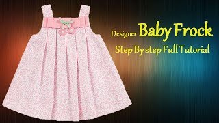 box pleated baby frock