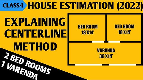 What is Centerline Method & Estimation of Building Using Centerline Method - House Estimation (2022)
