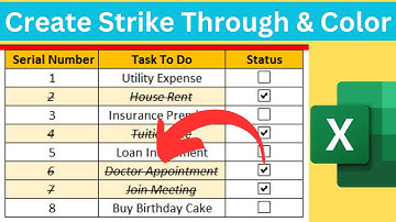 Use Conditional Formatting to Apply Strikethrough In Excel